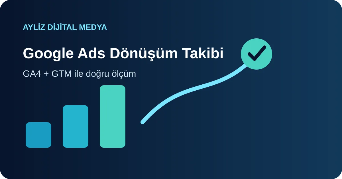 Google Ads dönüşüm takibi için GA4 ve Google Tag Manager ölçüm altyapısı