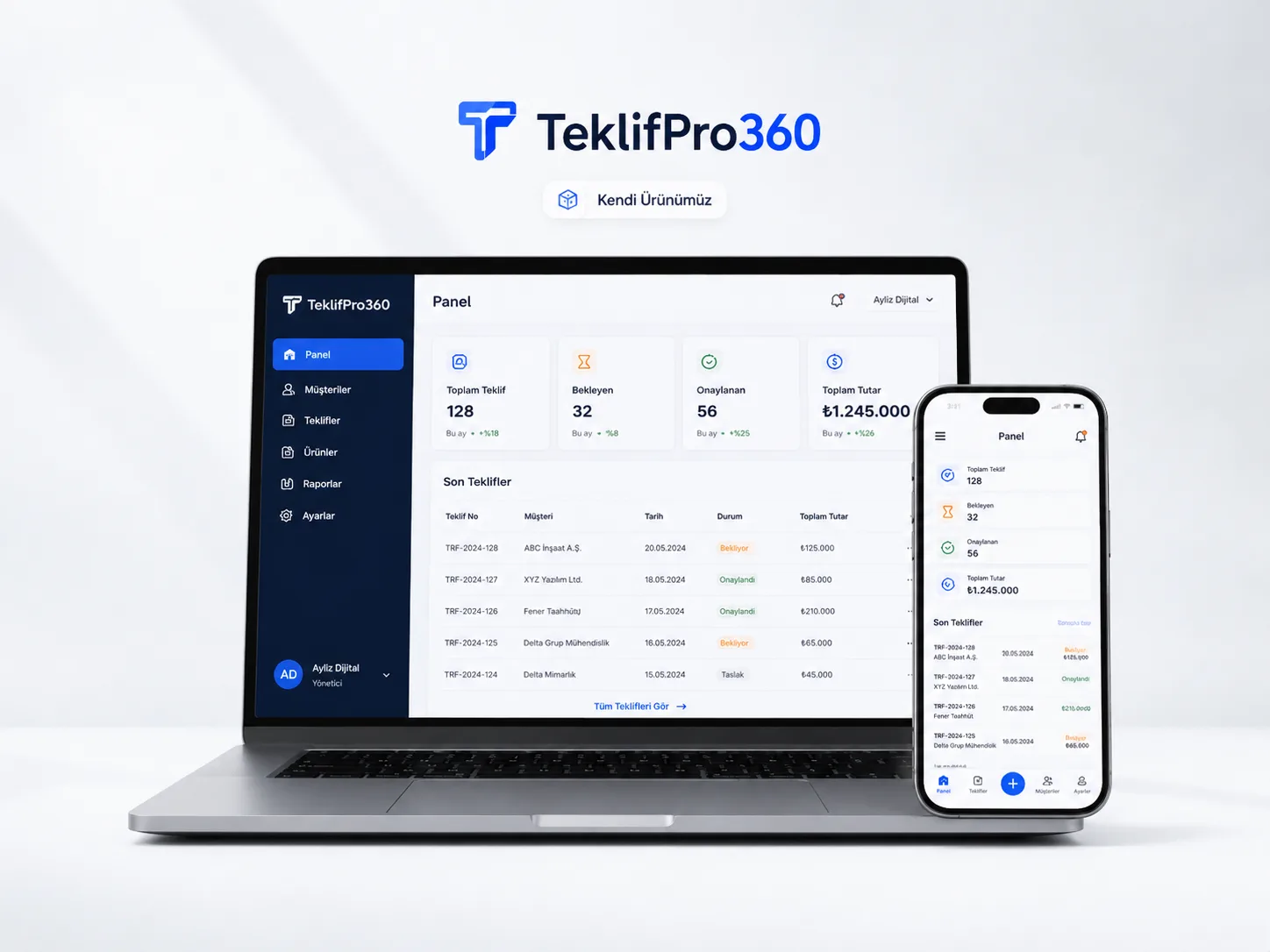 TeklifPro360 referans çalışması